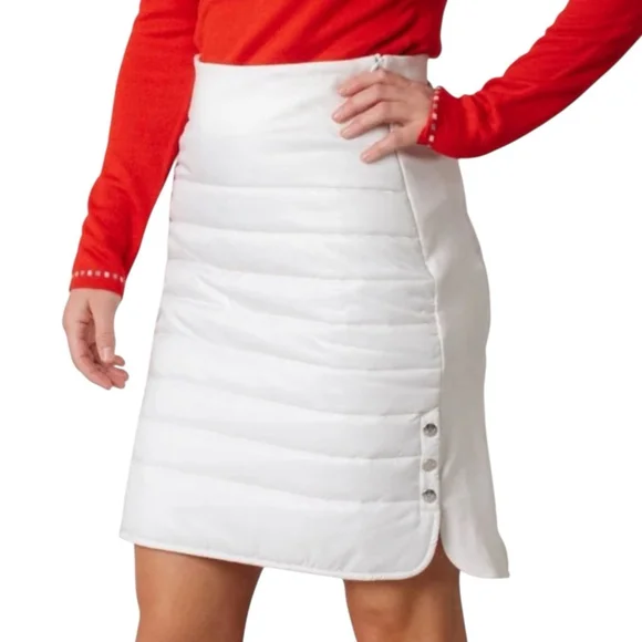 Krimson Klover NWT Edge Down Winter Womens Skirt in Snow White Sz S - Picture 1 of 9